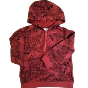 Wonderkids Pullover Hooded Sweat Jacket HalfZip 3T